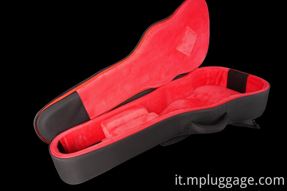 Semplice borsa per la musica per chitarra nera Simple Black Guitar Music Bag